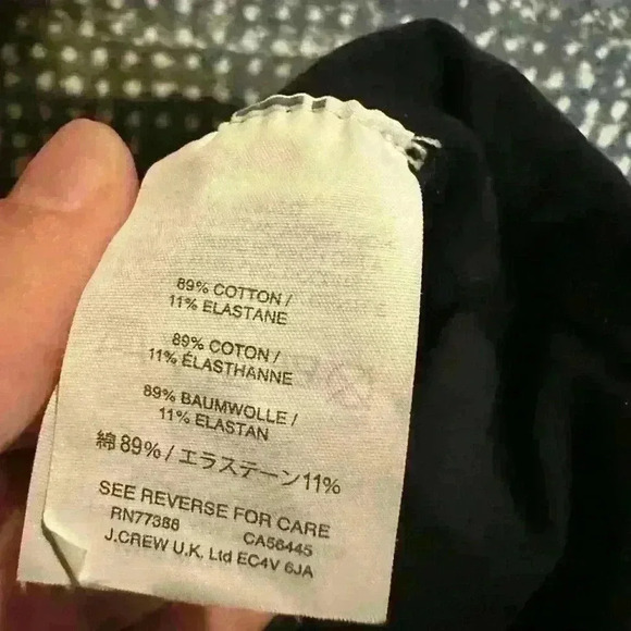 J Crew Black long sleeve body suit with ruffle V-neckline, XS - Picture 7 of 7